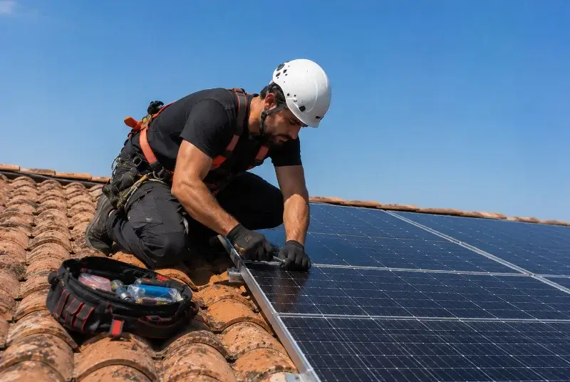 Maintenance et monitoring de panneaux solaires à Lourches