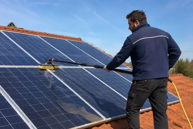 Nettoyage et entretien de panneaux solaires à Lourches
